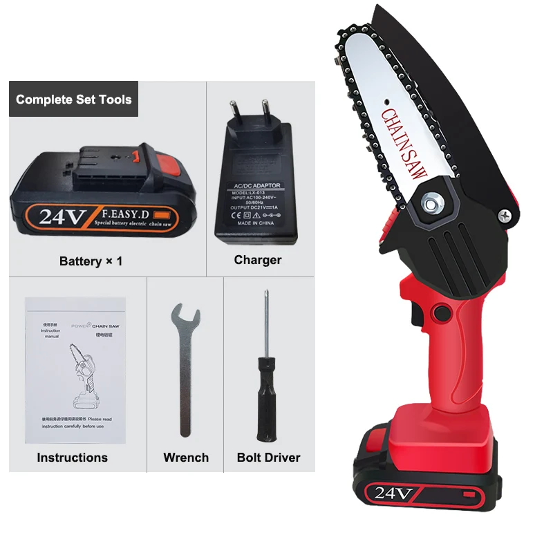 RHK Chain saw Professional Cutting Machine Attachment Electric Mini Chainsaw Portable Electric Chainsaw