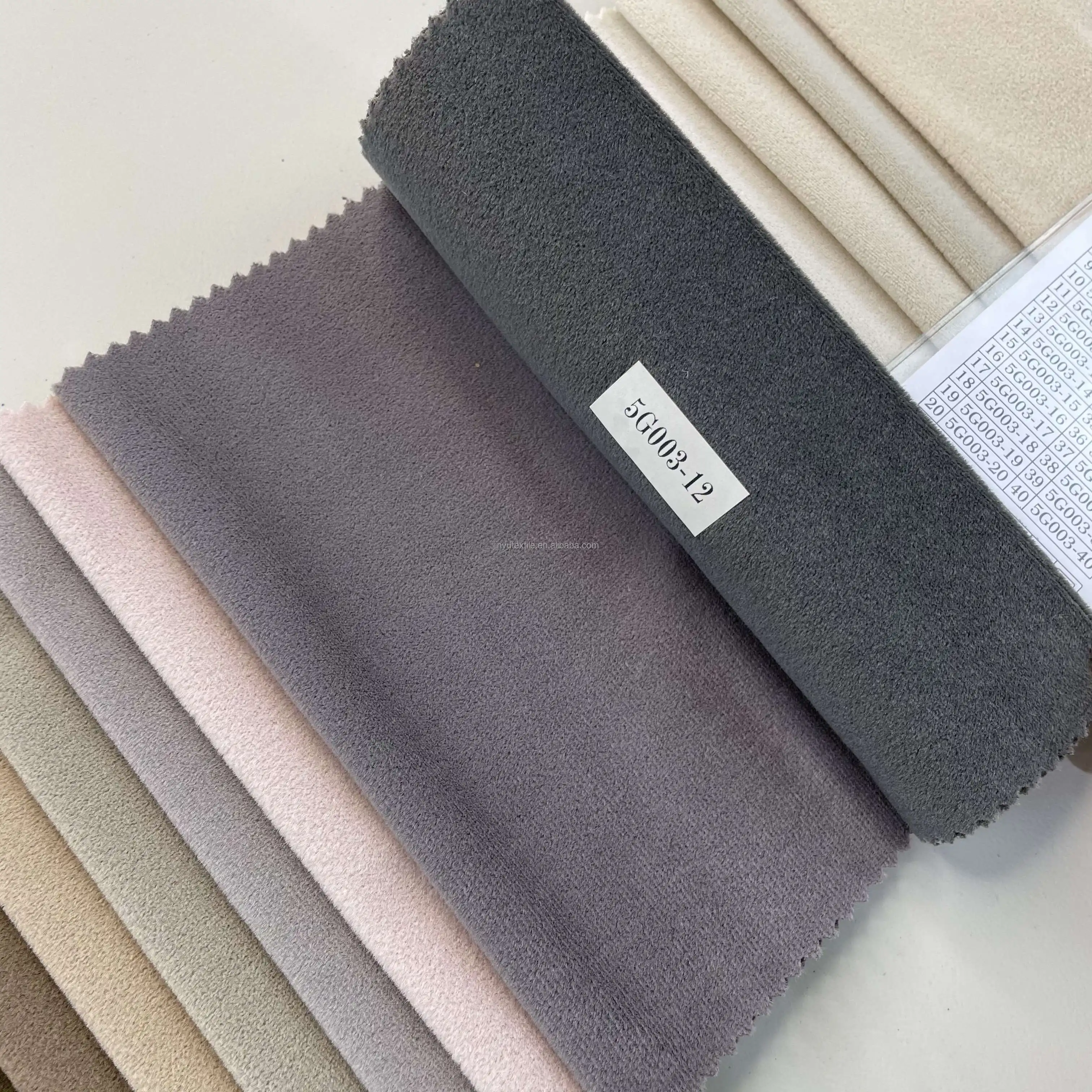 mosha velvet for sofa sofa polyester fabrics good soft touch Turkey anka black kniitted backing