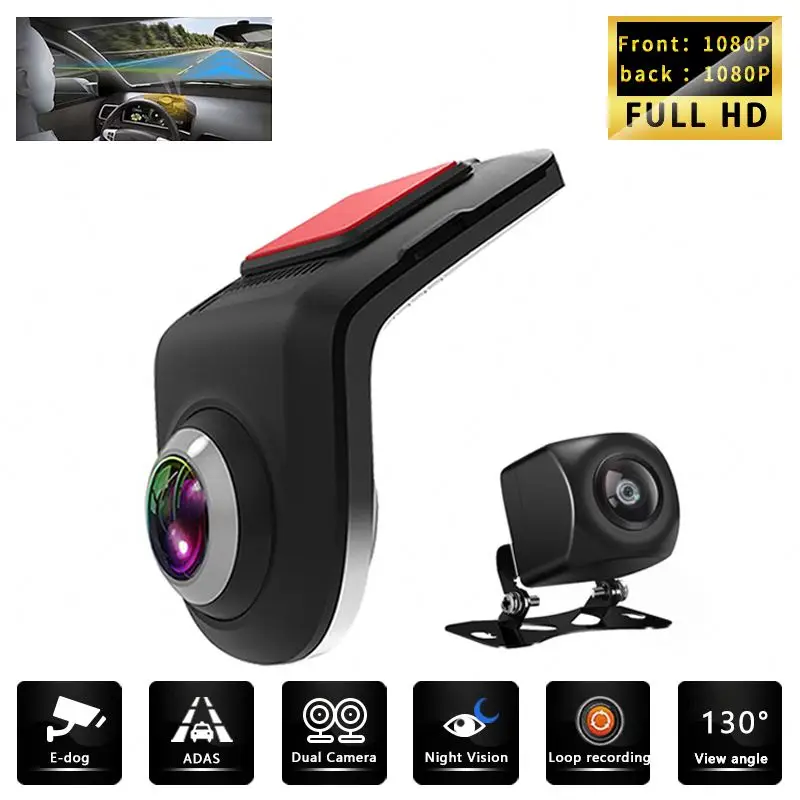 Ztimop Dashcam For Cars USB HD Car Recorder Night Vision Small Car Camera True Colors Images Driving Recorder Record Accident