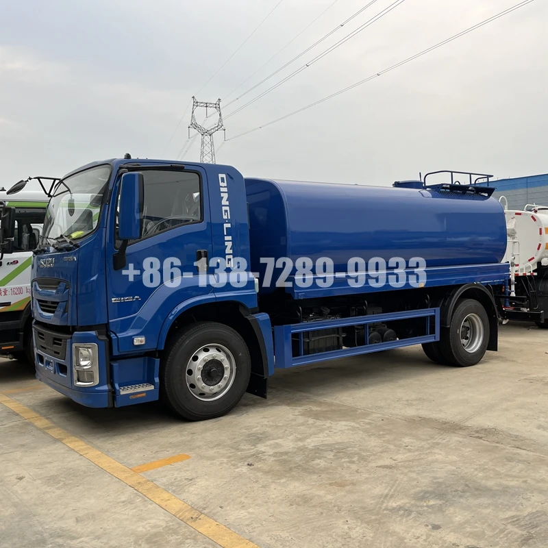 Factory  ISUZU GIGA 14000L Water Sprinkler Tank Truck Water Bowser Truck for Sale