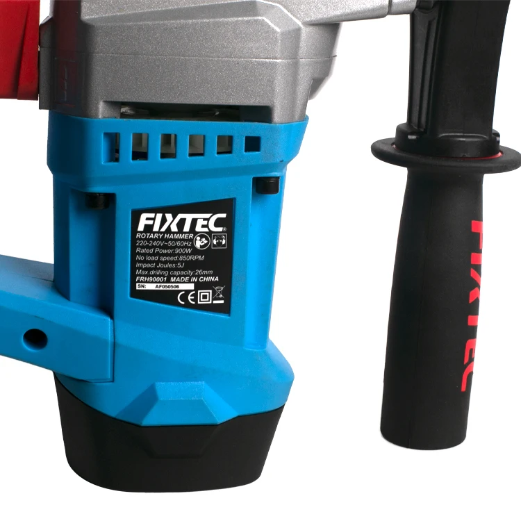 Электроинструменты FIXTEC 900 Вт, электрическая дрель-перфоратор, Электрический отбойный молоток с 10 аксессуарами