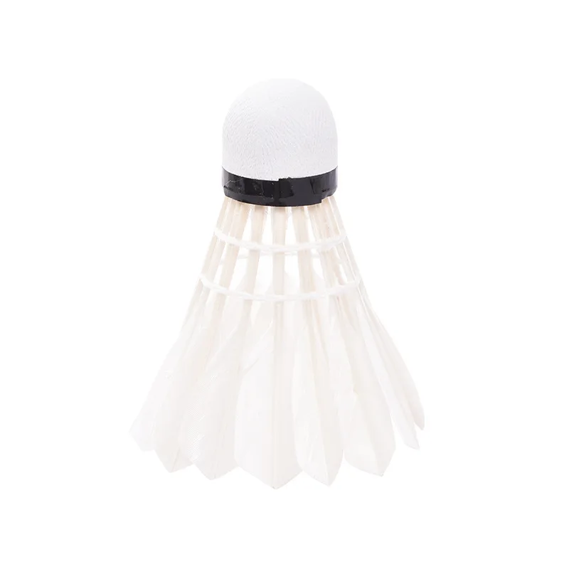Customization Badminton White Goose Feather Shuttlecock Balls Firm High Quality Outdoors Balls for Training
