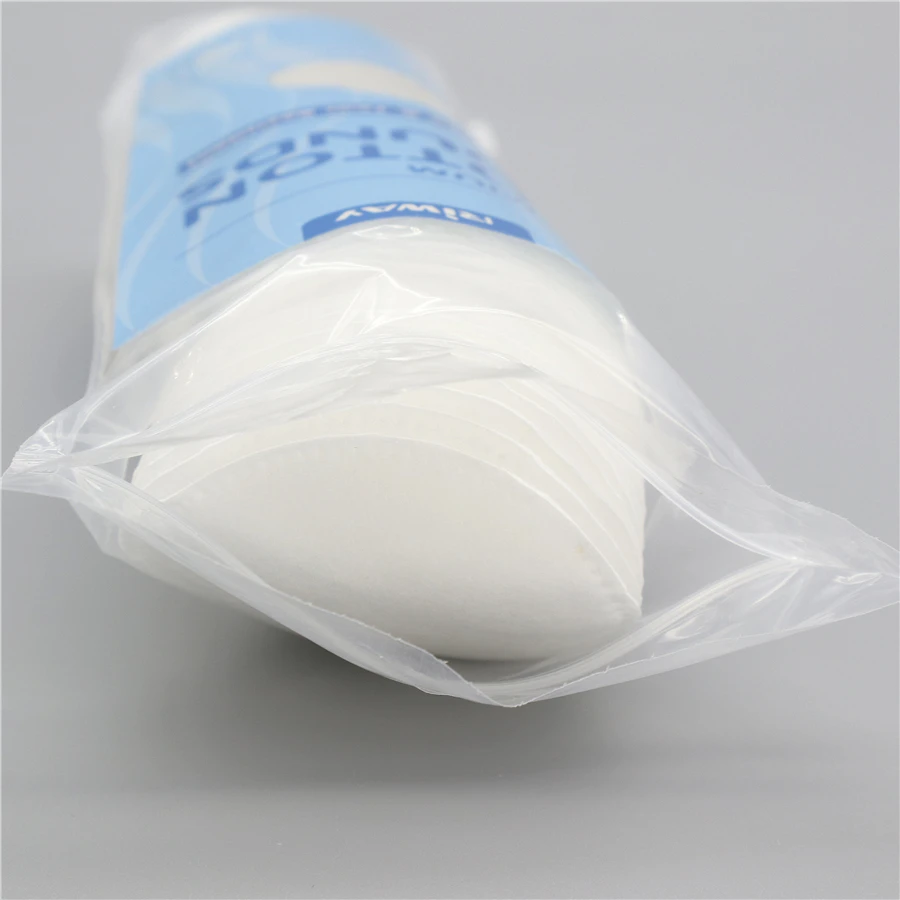 Disposable Round Cosmetic Facial Cotton Pads for Skin Cleaning Disposable Makeup Remover Pads