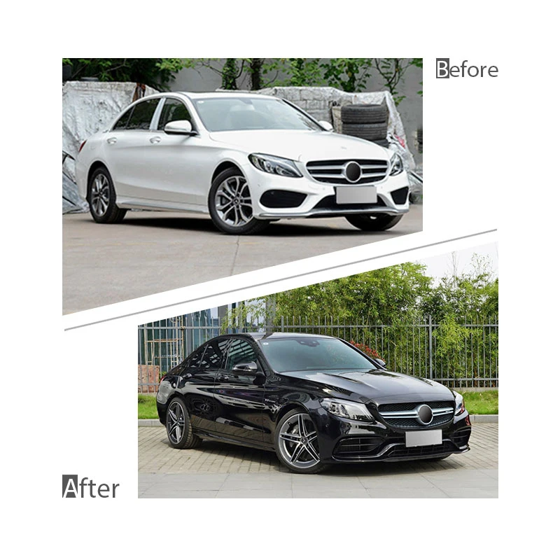 GBT Auto Body Kits Mercedes W205 Bodykit C63 Facelift For Mercedes Benz W205 amg  Bodykit  C63 W205 Front Bumper Accessories