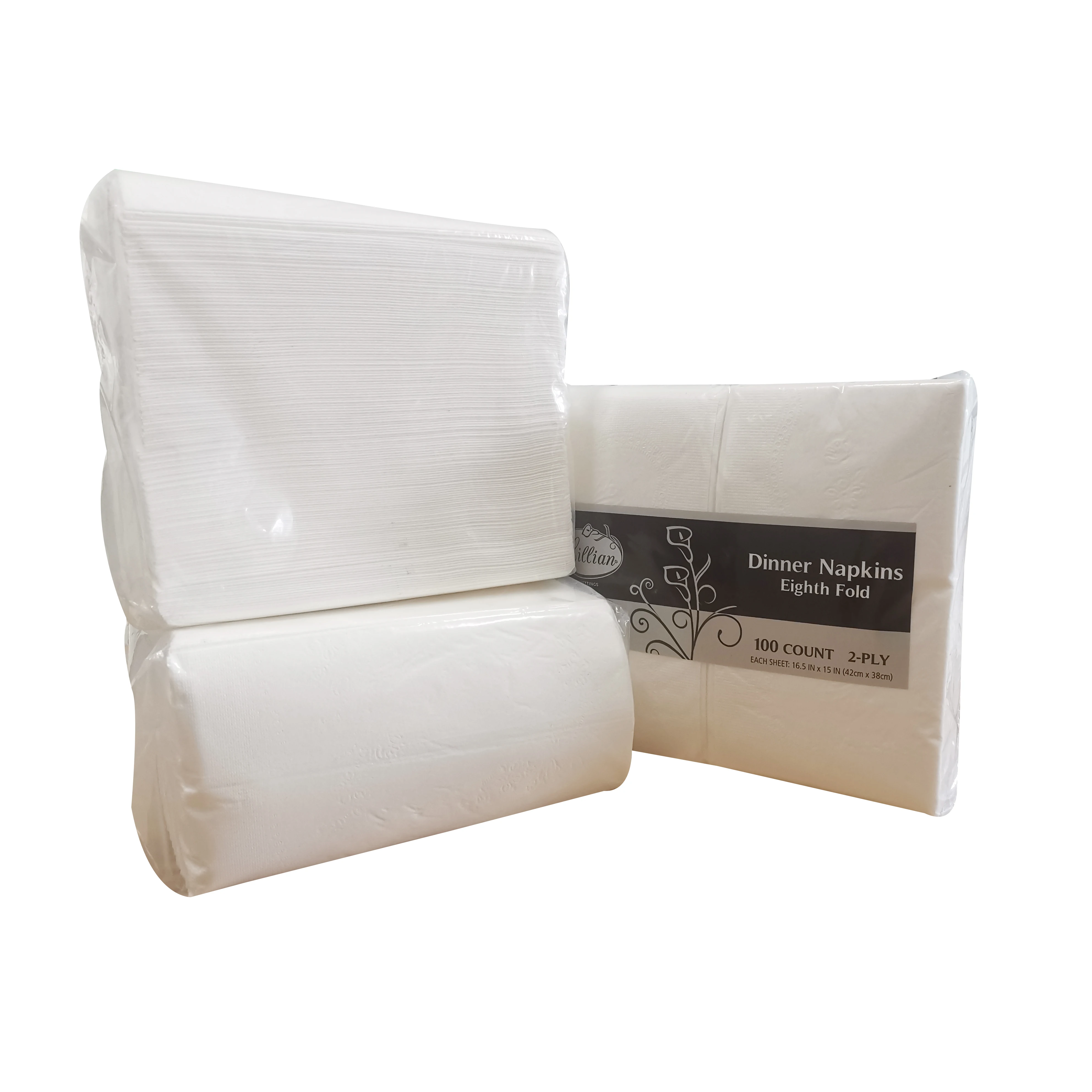Customized paper napkins cheap price embossing 2ply dinner napkins serviette