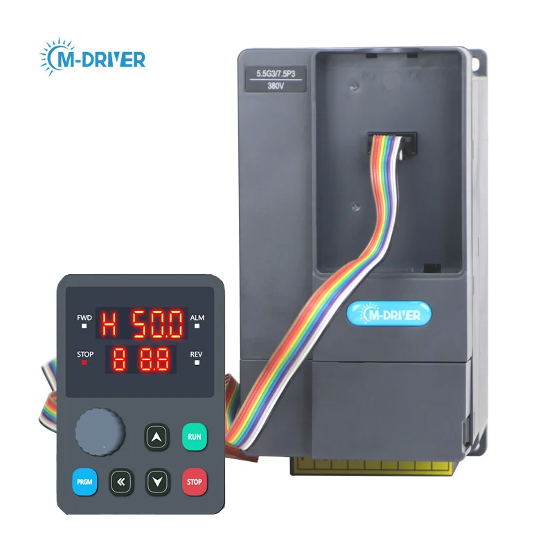 M-driver Single Phase 3 phase 220v AC VFD MPPT Solar Pump Inverter 5.5kw 7.5hp Variable Frequency Drive