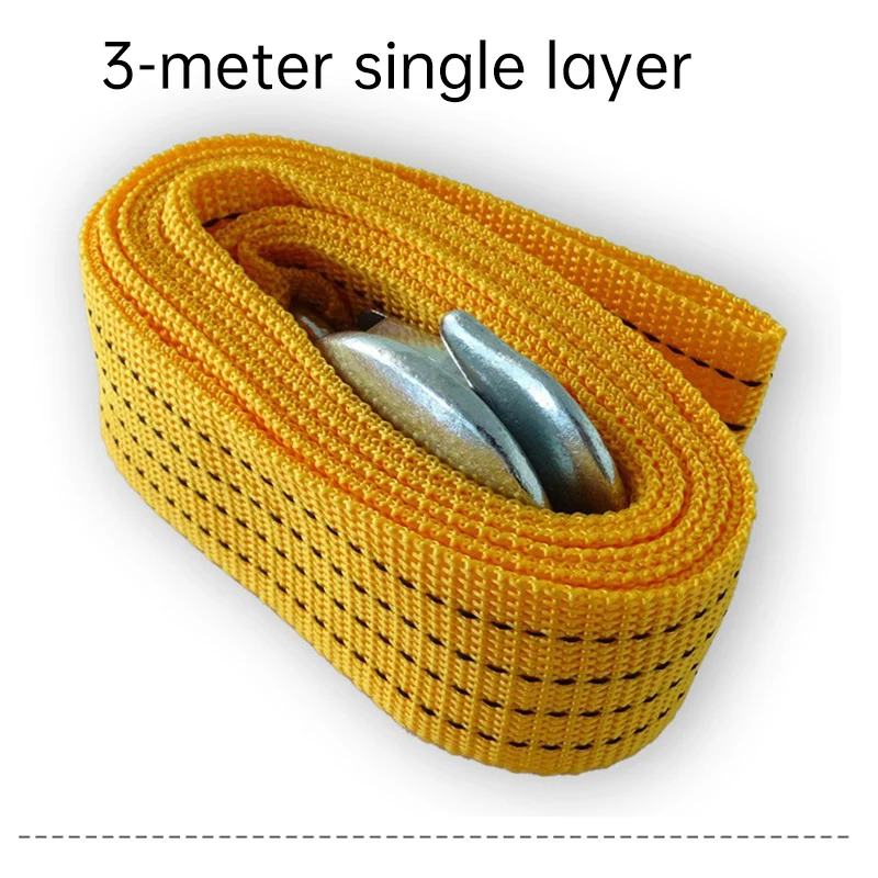 Heavy Duty Vehicle Polyester Cargo Belt Emergency Tow Rope Car Tow Strap with good price