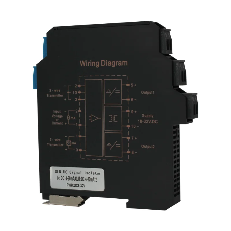 Top Quality 0.1%  Measurement Signal Transmitter 4-20mA signal converter Current Voltage Signal Galvanic Isolators