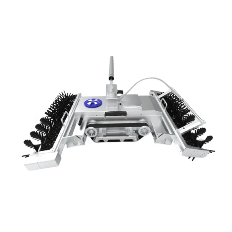 World Top Advanced Fully Autonomous Cheap Water Robot Electric Brush Latest Solar Panels Cleaning Machine