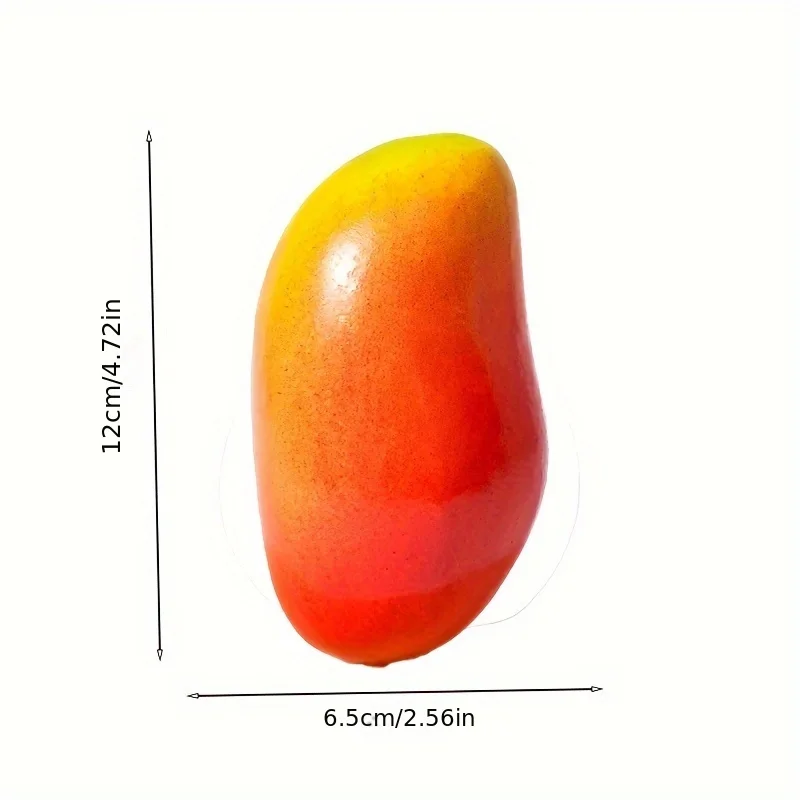 Mango Fake Fruit Artificial Realistic Model Lifelike Decorative Fruits  for House Kitchen Party Decoration Desk Ornament