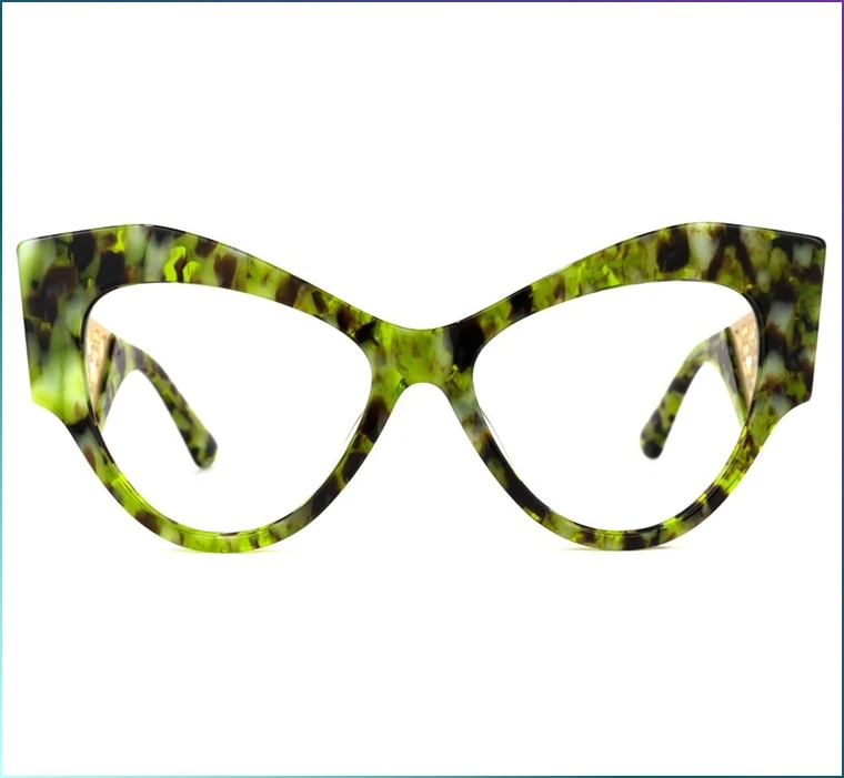 Unisex Leopard Eyeglasses Frames Women Anti Light Blocking Computer Blue Ray Glasses