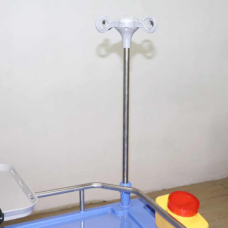 ORP601-ET Five Drawers Aluminum Steel ABS Plastic Emergency Crash Cart with One-piece or Stainless Steel Railing