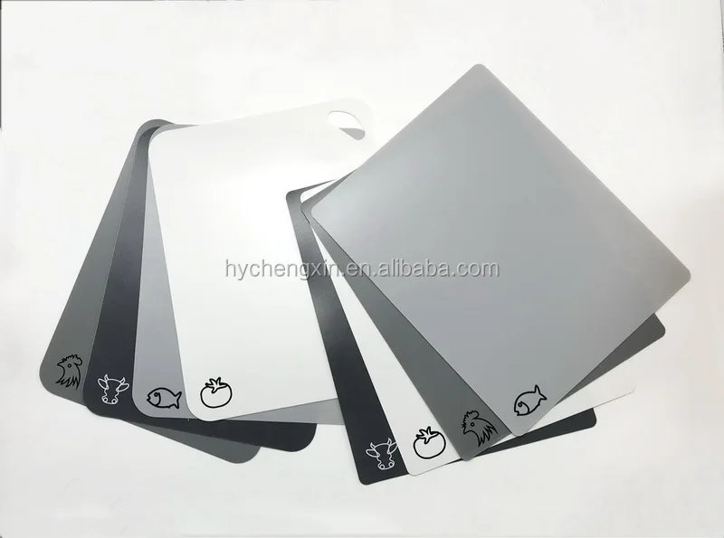 top seller custom flexible plastic cutting board set of 4