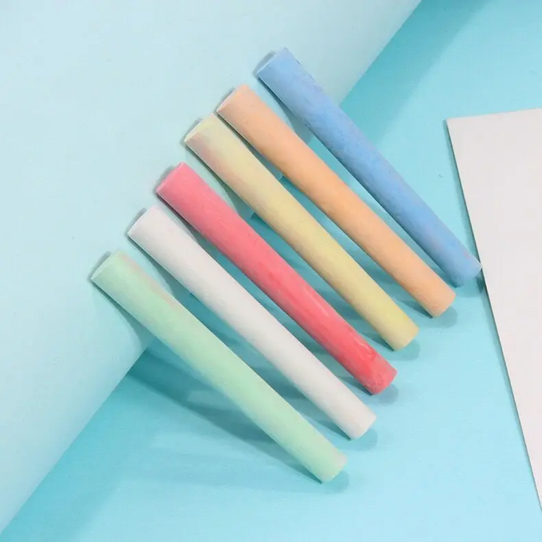 8*1*1 100pcs High Quality Dust-free School Student Teacher Office Colored And White Color Chalk