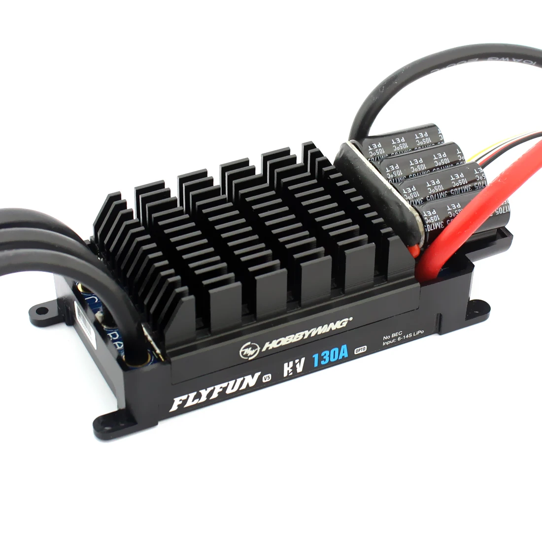 Hobbywing Flyfun 130A HV OPTO V5 Electric Speed Controller Brushless 6-14S Lipo Esc No Bec for RC 80-90MM EDF Big Airplane