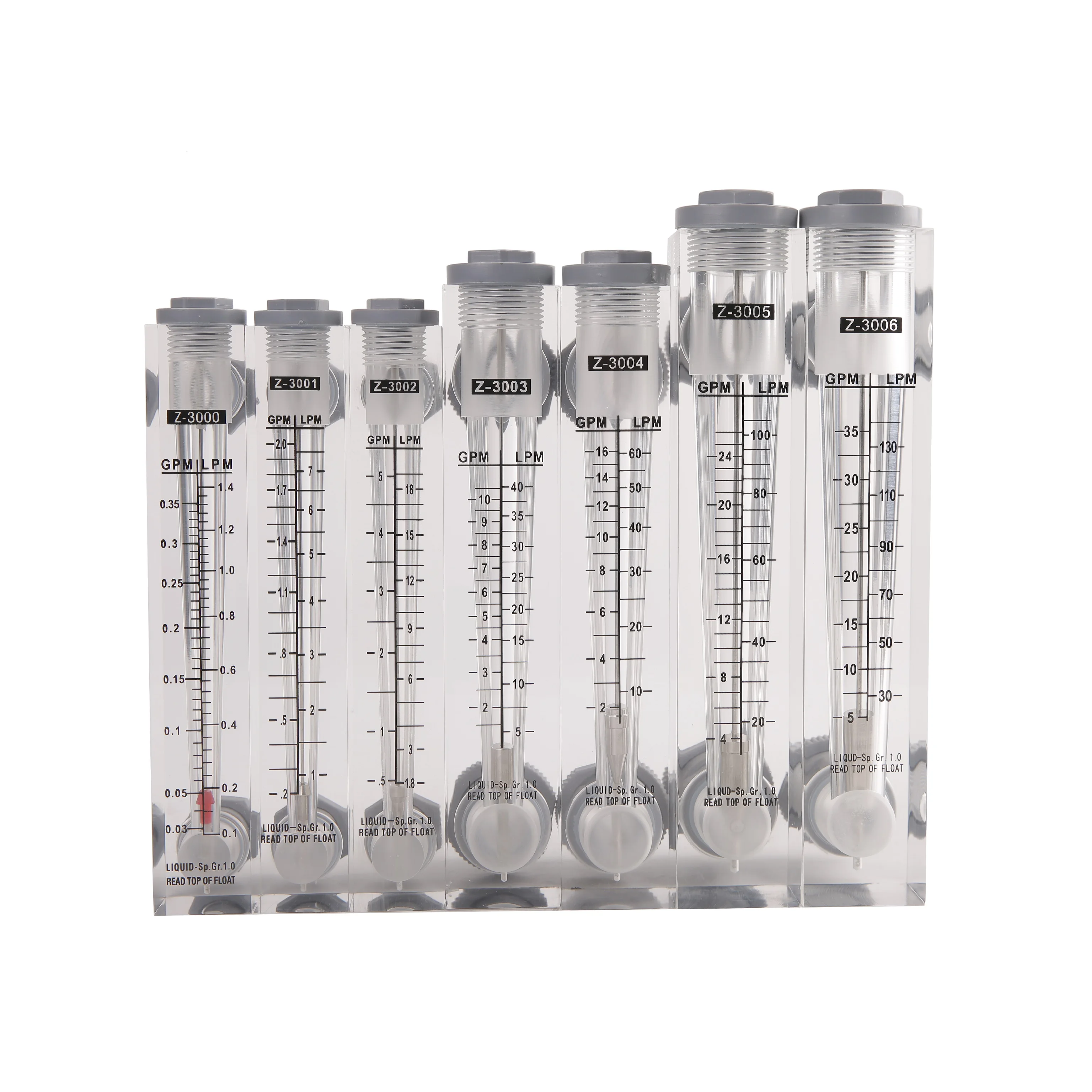 1\/4 1\/8 inch LZM Series Acrylic Panel water air flowmeter