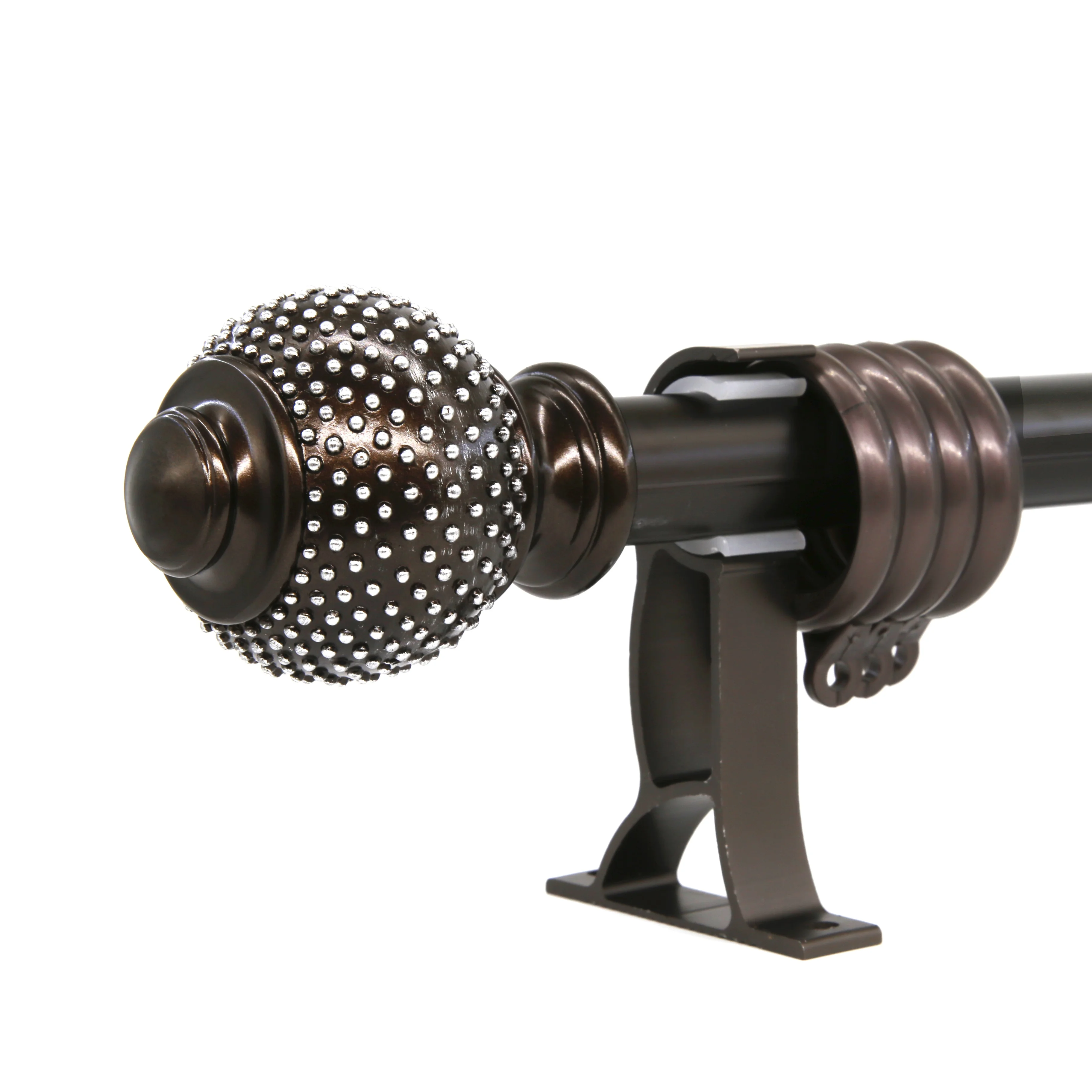 Алюминиевый кронштейн для занавески эркера, античный бронзовый кронштейн для потолка, драпировочный стержень для спальни для больницы