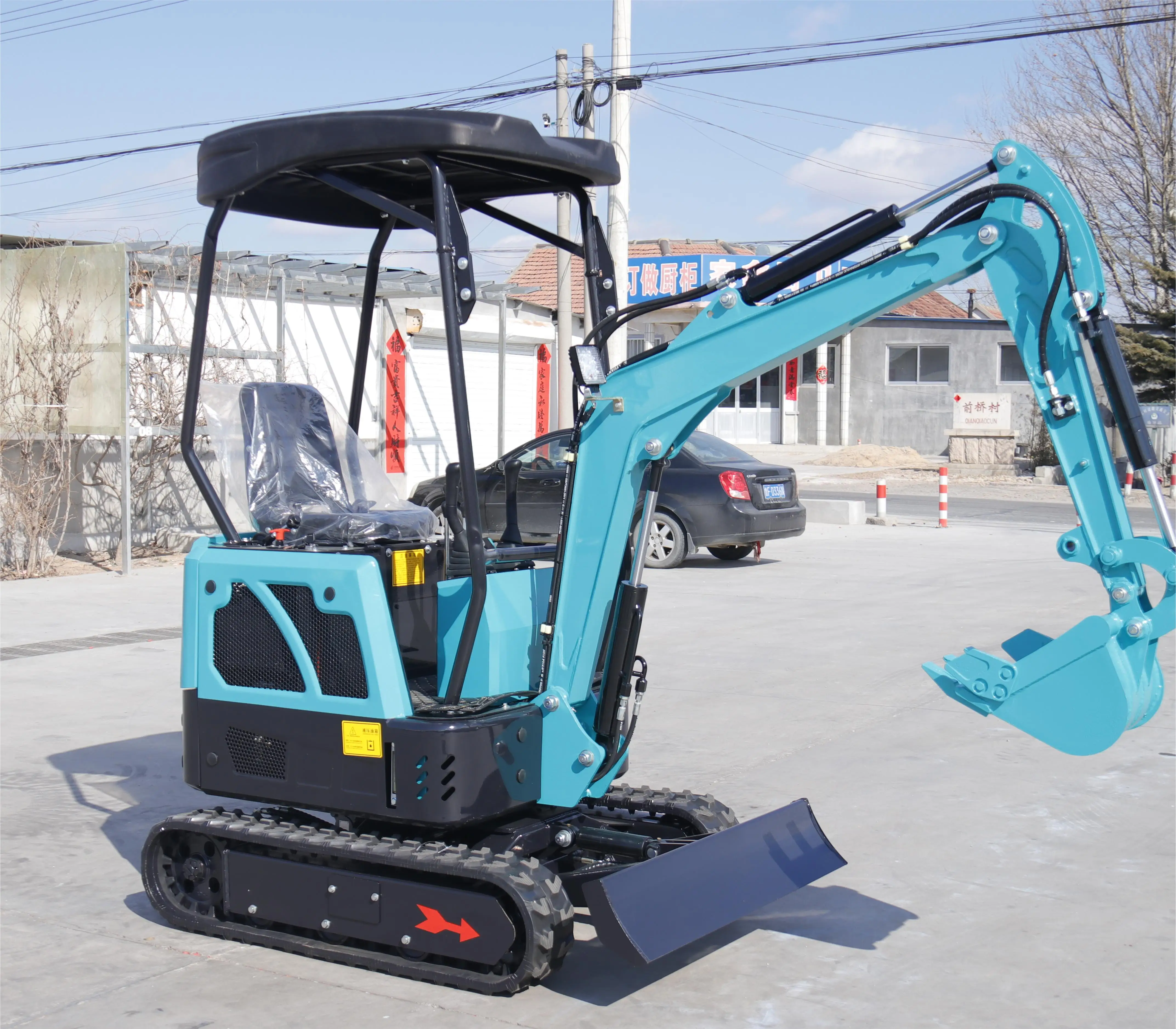 high quality HUAYA 0.8ton 1ton 1.2 ton 1.5ton 1.8ton 2ton small digger diesel hydraulic Machine mini excavator with CE/EPA