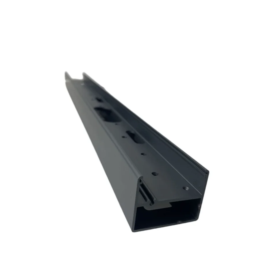 CNC extruded Aluminum Profile Manufacturer Custom Drawing Black Anodized 6061 6063 Aluminum Extrusion Profile for Industrial