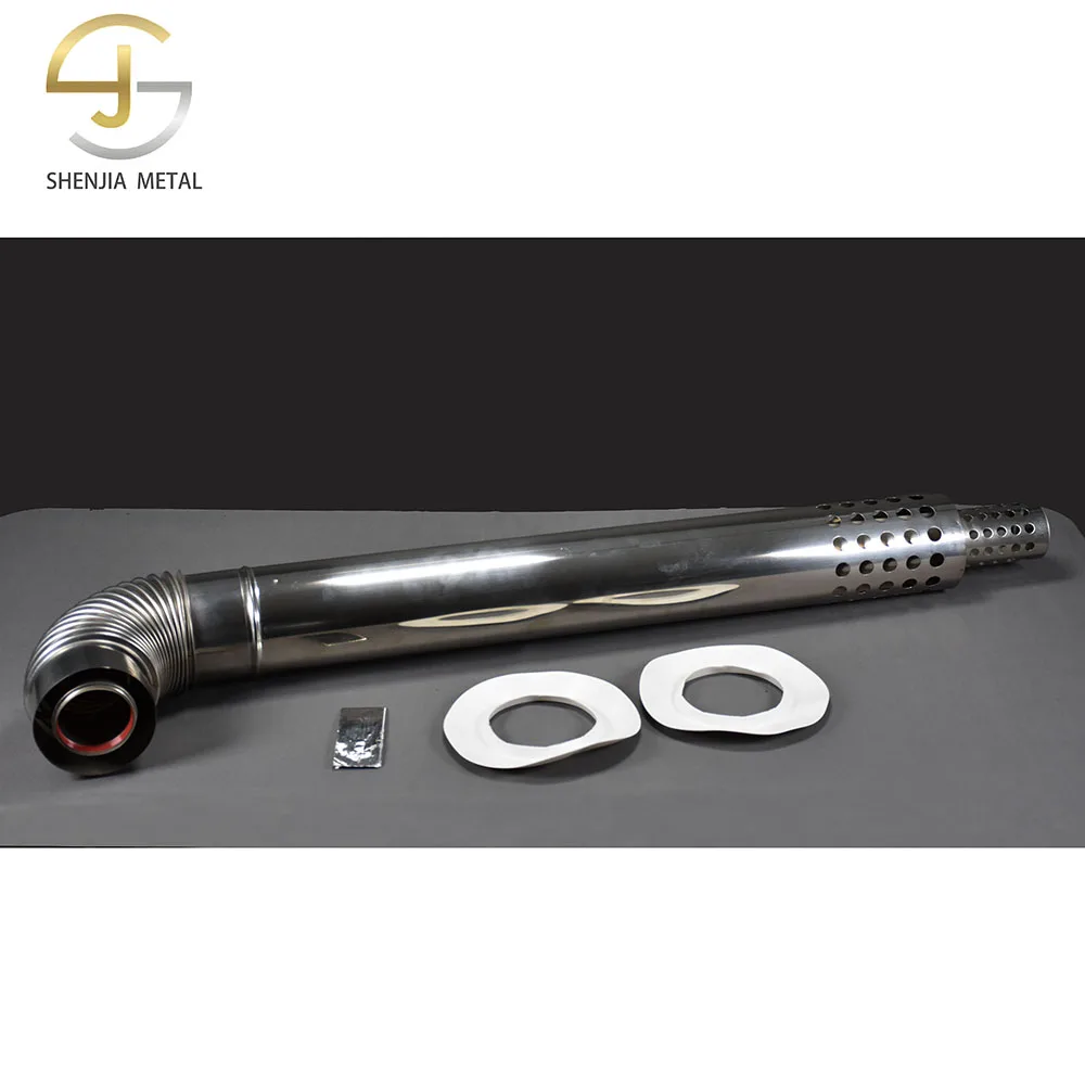 Rigid wood furnace or stove 100mm/60mm Boiler stainless steel exhaust flue stack chimney pipe