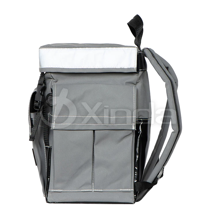 Factory Flap Top Canvas Miner Crib Bag Rugged Mining Tool Backpack with Reflective Strip