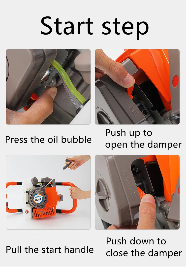 High Quality Petrol Ground Drill Earth Auger For Plant Trees