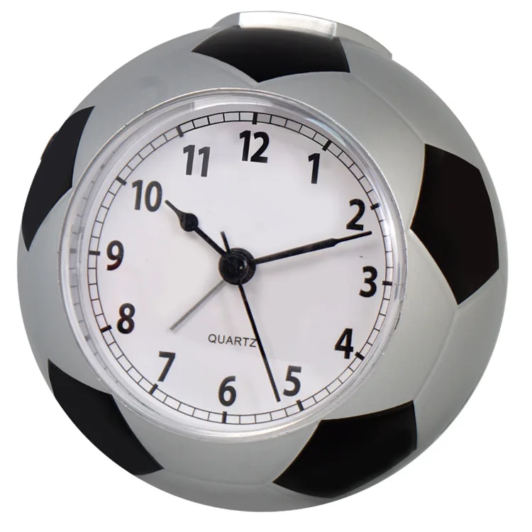 1pc  Football Creative Desk Clock Simple Student Silent Alarm Clock Home Desktop Cute Children Cartoon Funny Time  British clock