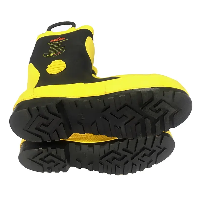 Wholesale Rubber Fire Fighting Resistant Shoes Firefighter Boots Safety Shoes