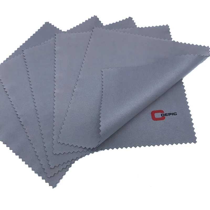 Logo Sun Eyeglass Spectacle Lens Wiping Custom Print Microfiber Glasses Cleaning Cloth