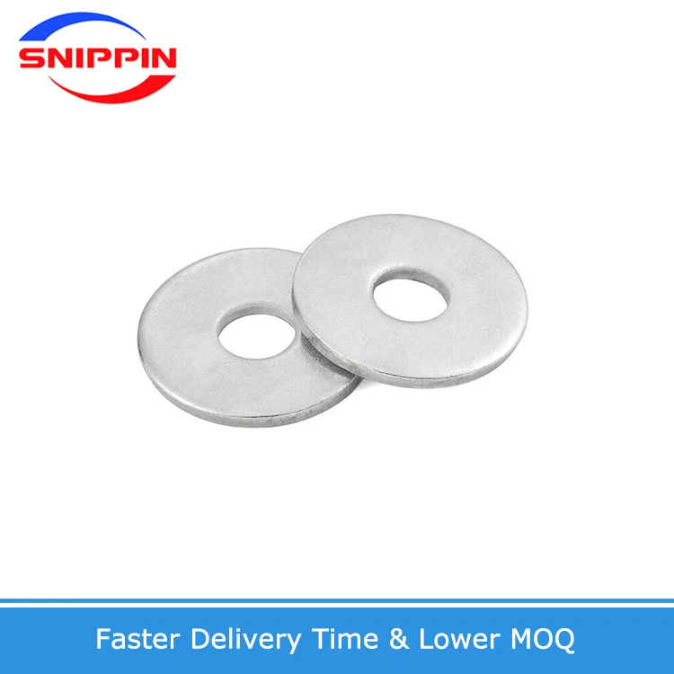 304 316 Stainless Steel DIN9021 Large Flat Washer Big Metal Gasket Meson Plain Washer