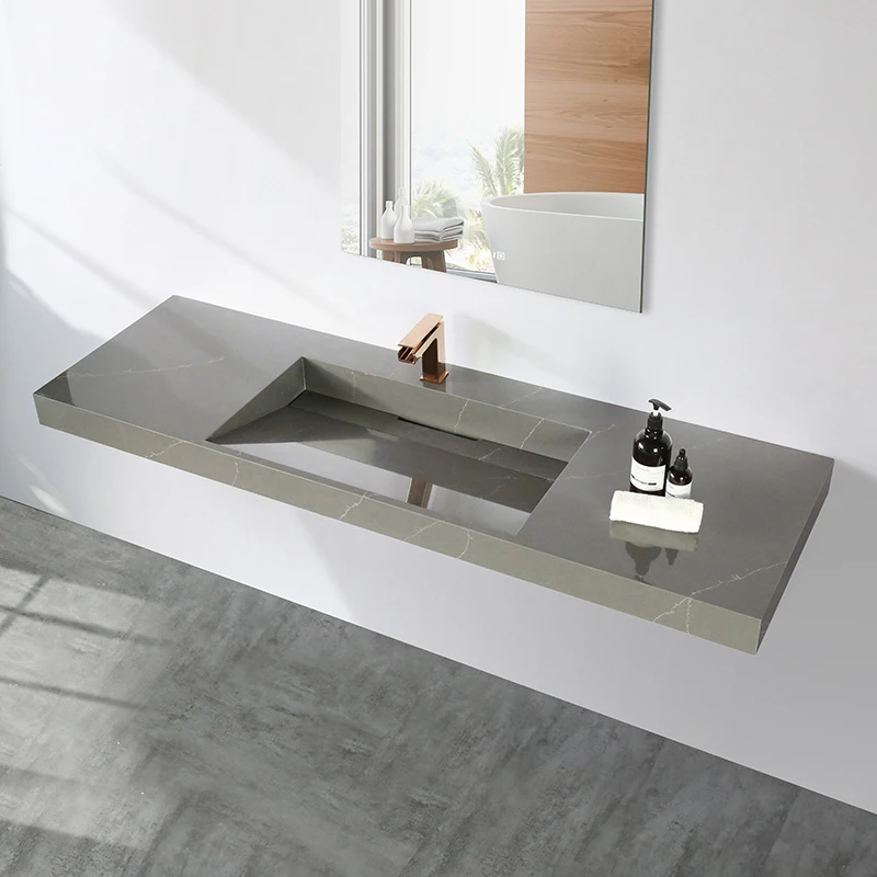 Single Double sinks Marble white texture stone sheet Washbasin bathroom furniture design