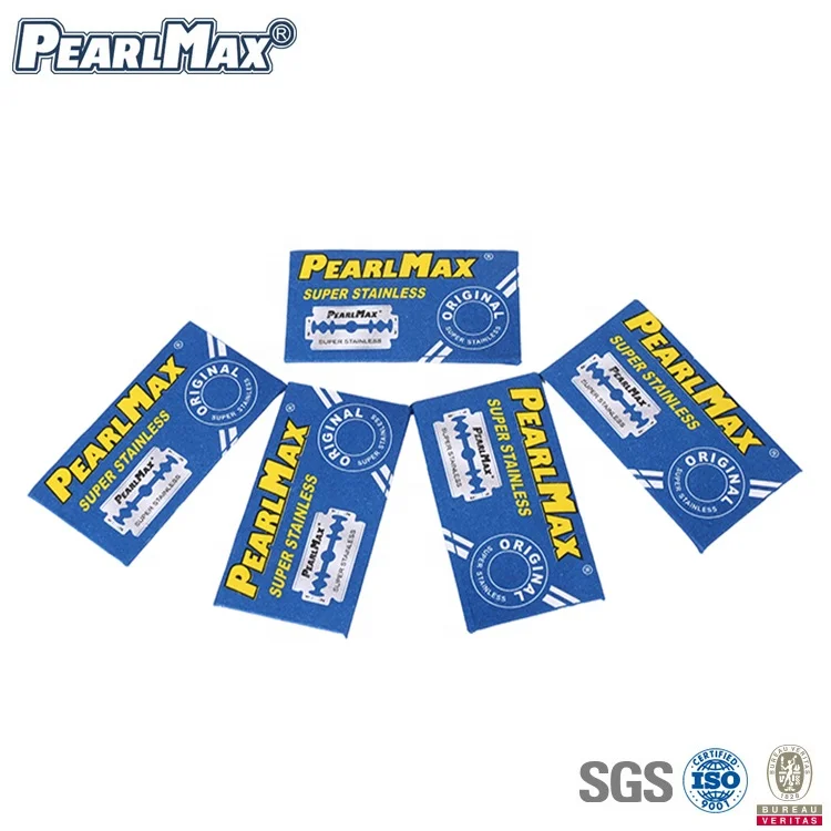 PearlMax Manual Razor Blade Set Double Edge Blade for Barber Shop Double Edge Safety Razor Blade