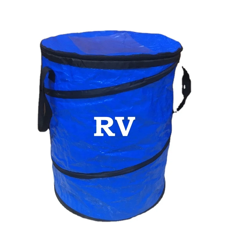 Collapsible pop up outdoor portable wholesale kitchen foldable trash can