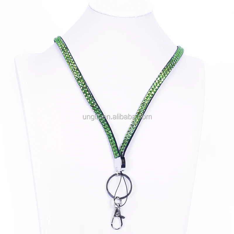 DIY High Quality 1pcs Bling Crystal Short Lanyard Rhinestone Wrist Lanyard Strap For Key Holder Keychain Cell Phone