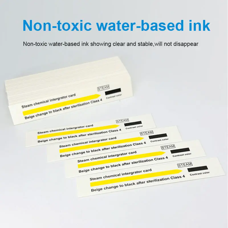 Wholesale 200 Pcs/box Steam Gas Sterilization Medical Indicator Strip Chemical Indicating Paper Card