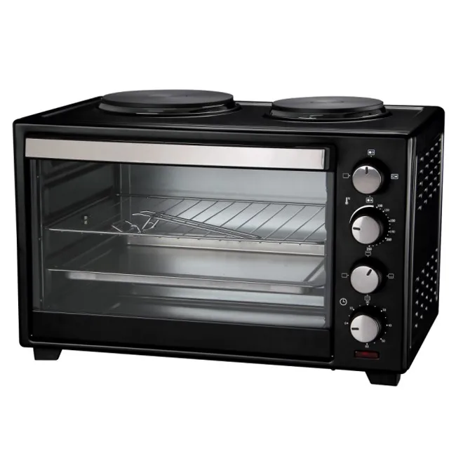 60l Household Electric Oven Toaster With 2 Hotplates