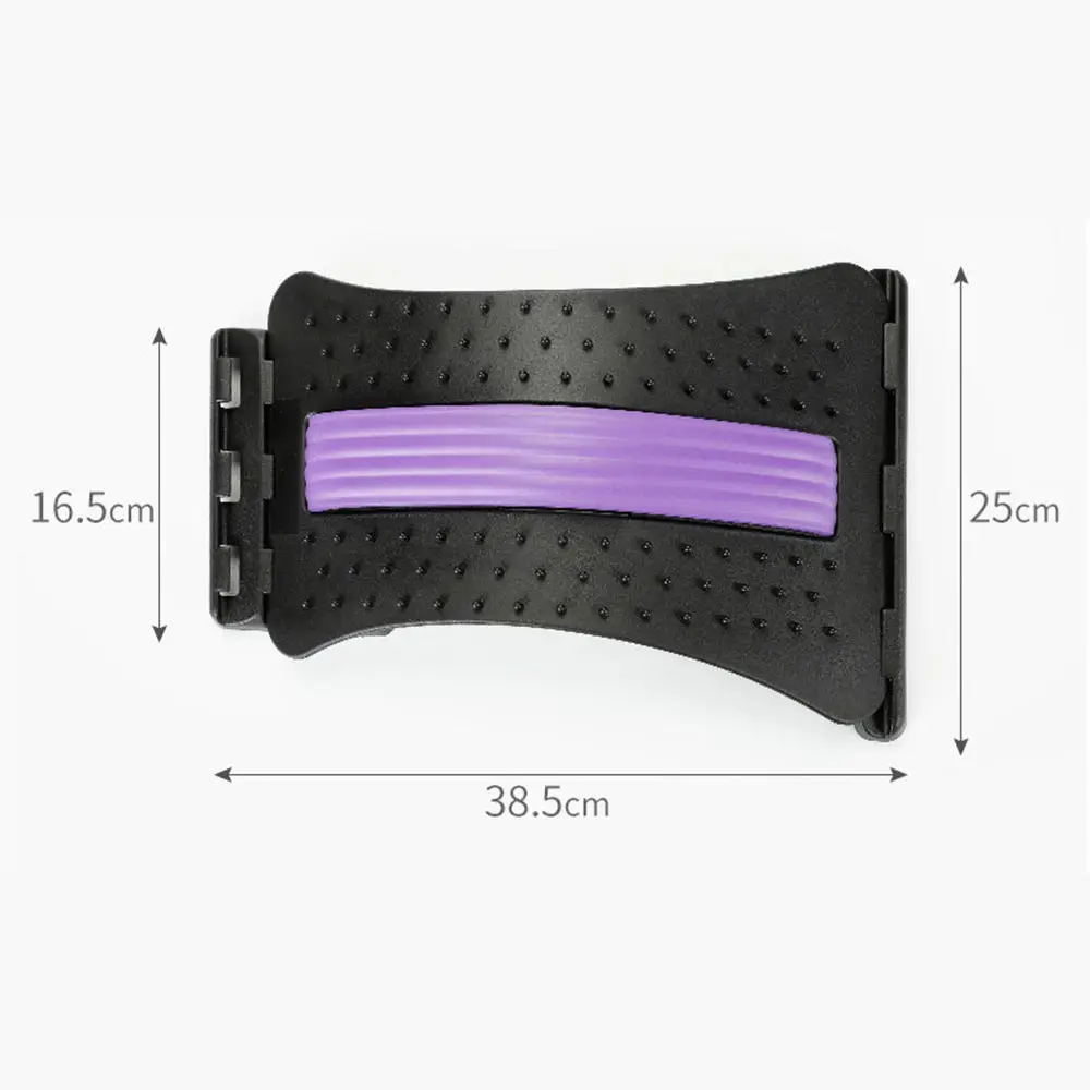 Customizable Orthopedic Adjustable Spine Board Lumbar Stretcher Back Stretcher 4-Levels Back Cracker Pain Relief Device