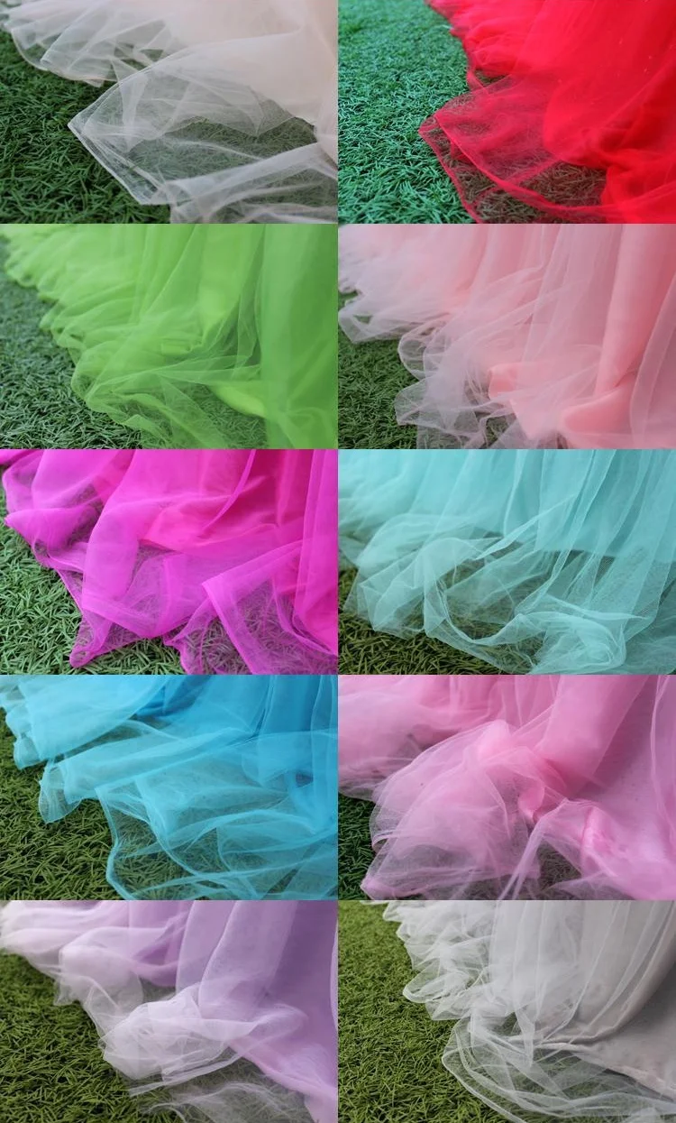 Tableware Tablecloth Wedding Banquet Table Tulle Skirt Elastic Mesh Top Accessories Decoration
