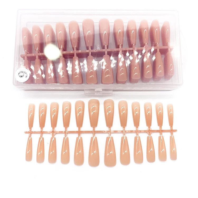 New product professional no c curve long coffin color nail tip wholesale for acrylic