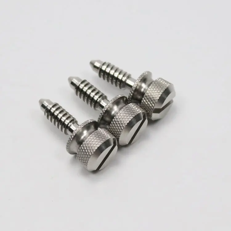 Southco Fasteners Stainless Steel Captive Screw 6-32 Thread  Fast Lead Screw flat head Recess Knurled Bright Knob