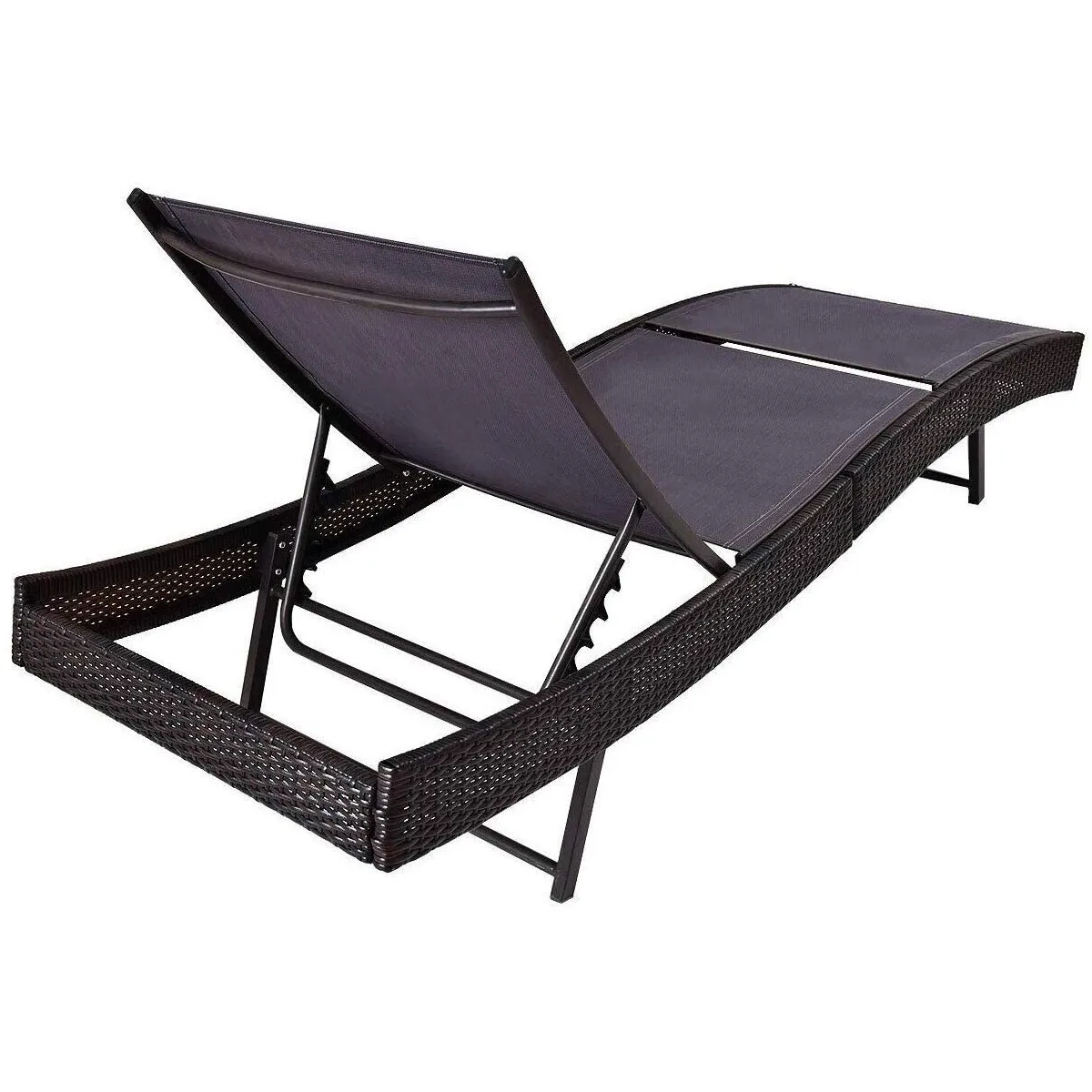 Outdoor Chaise Lounge Chair - Patio Rattan Wicker Pool side Lounge Chairs