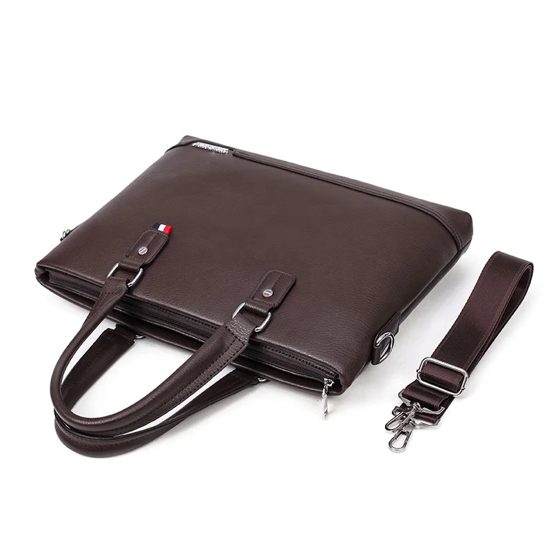 Formal Waterproof Custom Men Leather Crossbody Messenger Shoulder Hand Bag