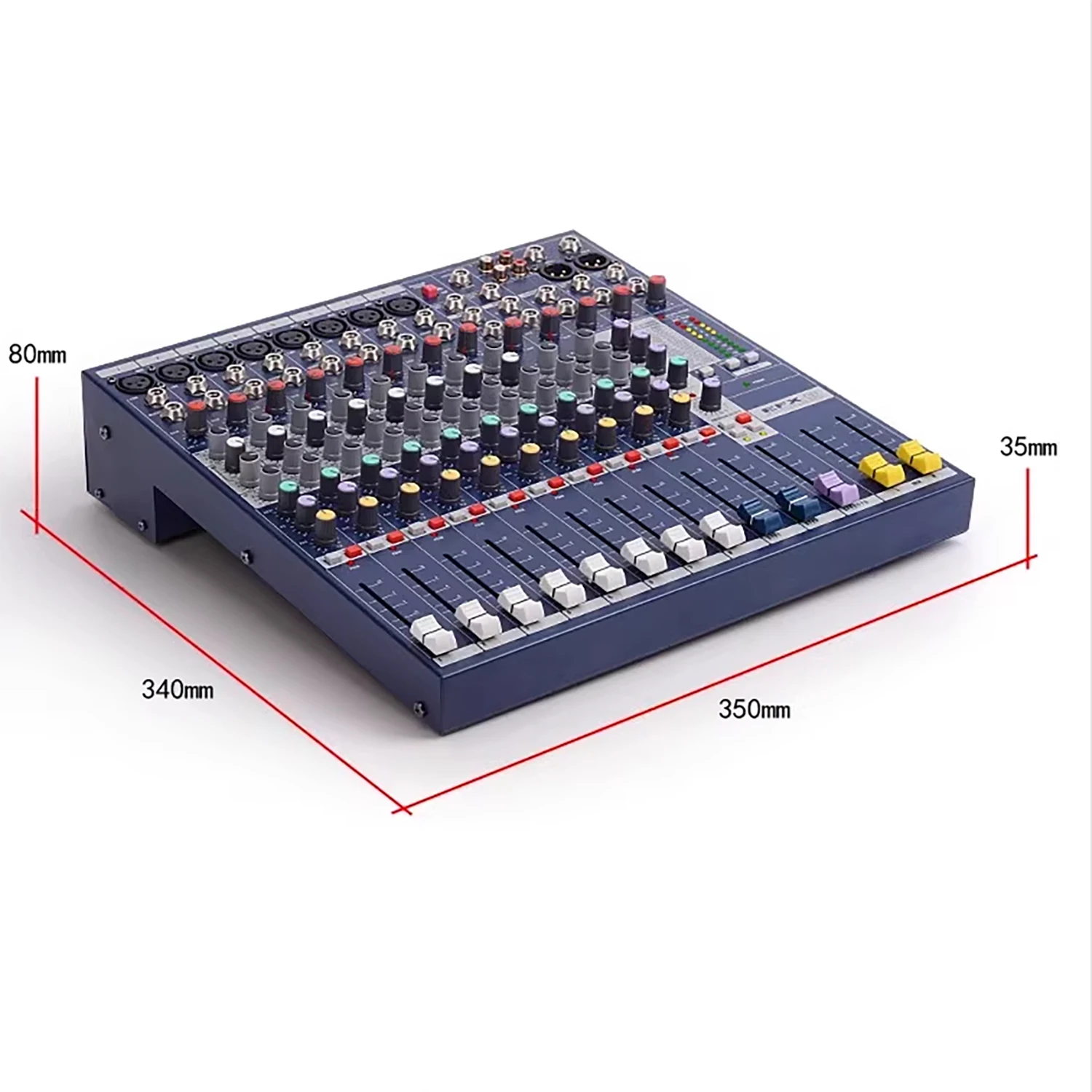 GAX-EFX8 Sound Board Console Desk System Interface 8 Channel 48V Phantom Power Stereo DJ Studio FX 32 Bit DSP Processor Mixer