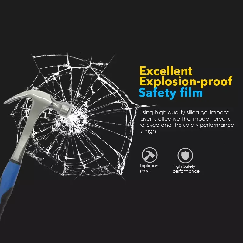 Explosion Proof 8mil 12mil Security Shatterproof Window Tint Film Transparent For Car And House Glass Windows Safety Film