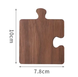 Walnut coasters Solid wood tea coasters Insulation pads Wooden puzzle coasters plate mats wooden mats