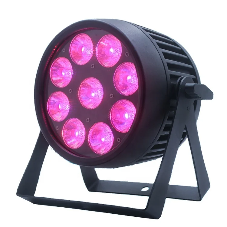 Outdoor WiFi IR control dmx party lighting par led stage light 9x12w 6in1 rgbwa uv wireless battery led par light
