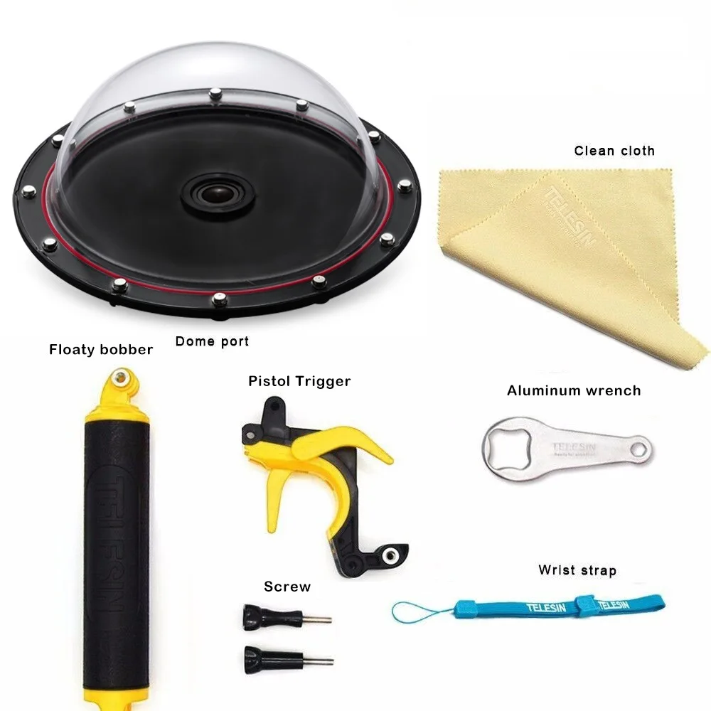 Dome Port Lens for GoPro Hero Black 4 3+ 3 Waterproof Housing