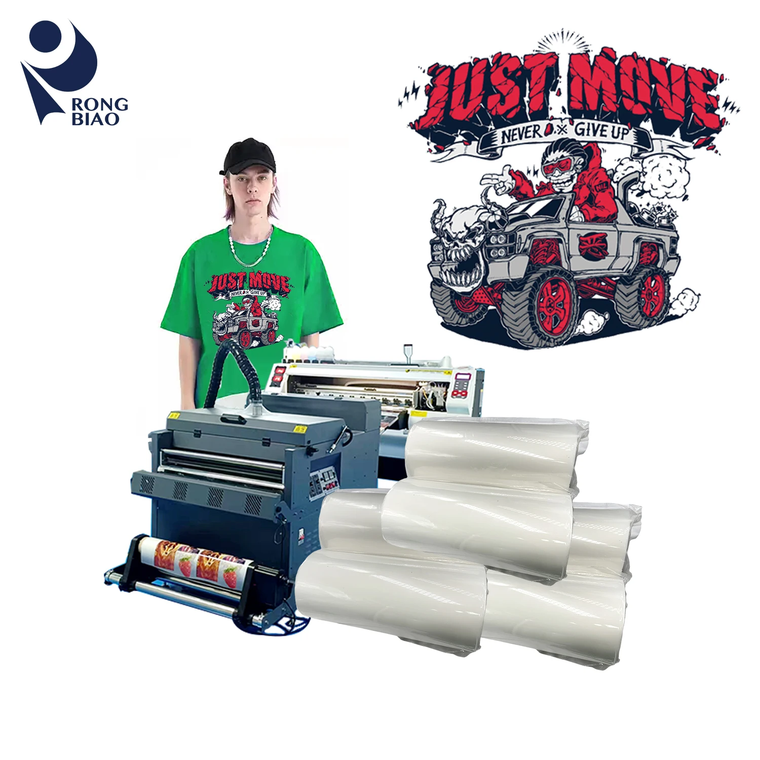 Digital Inkjet Printing Dtf Pet Film 75U Thickness Double-sided Release PET Hot Peel A3 Film