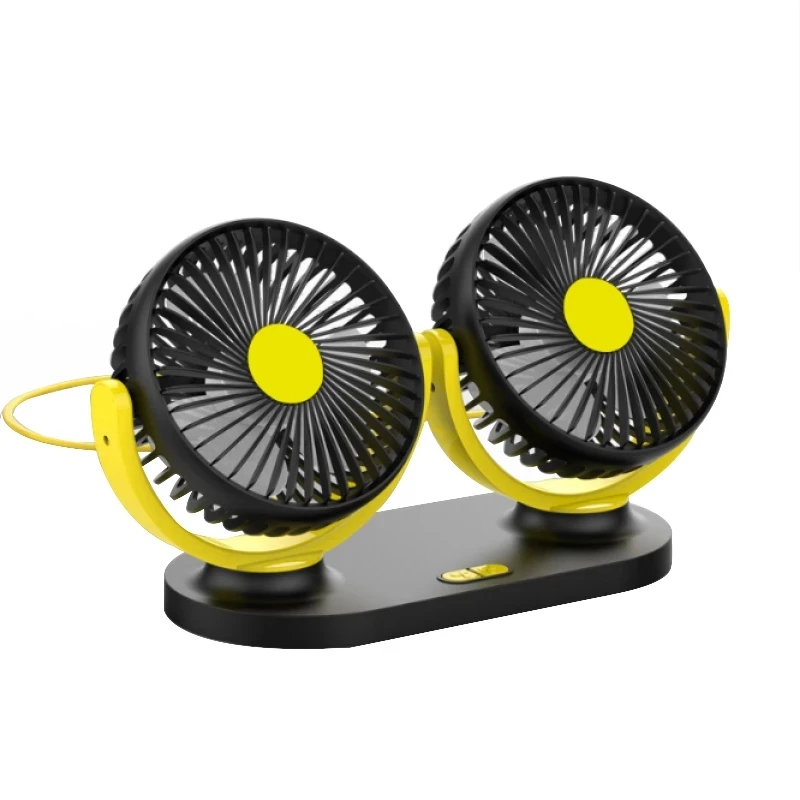 24V/12V Car Cooling Fan Truck Strong Wind Double-head Fan Cooling System