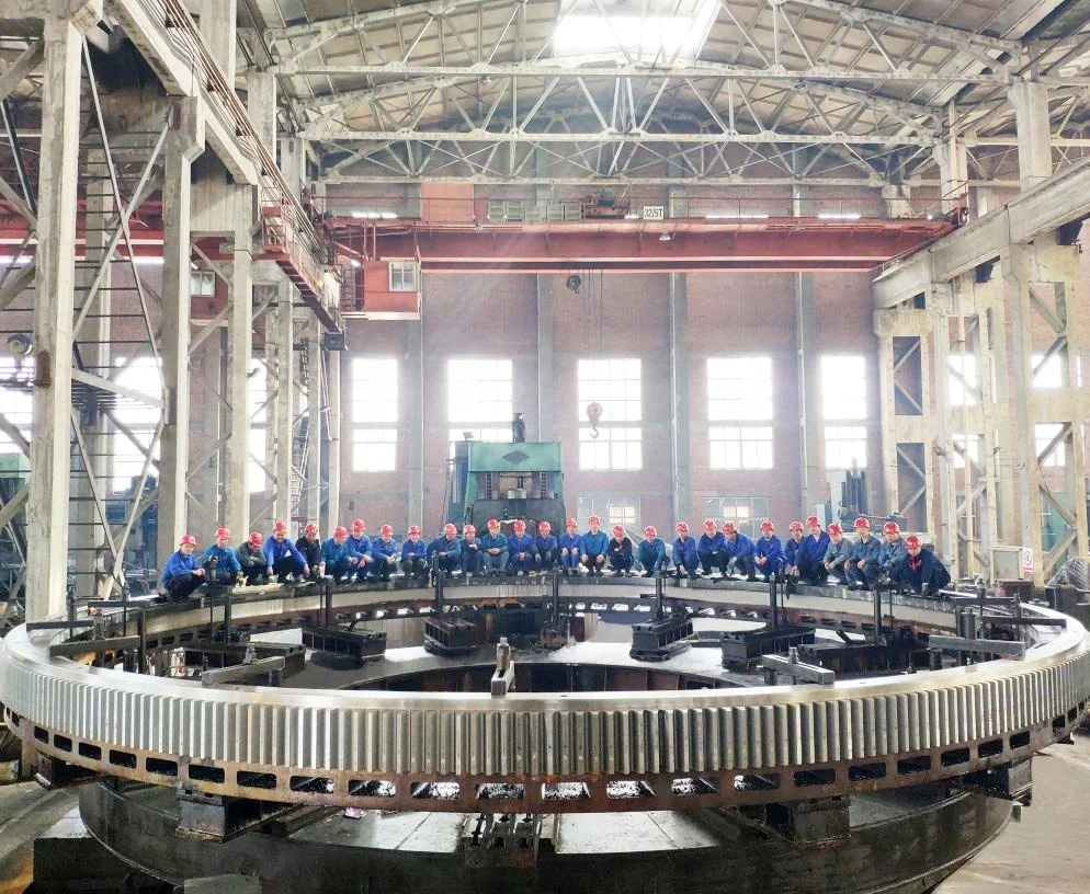 
Casting Rotary Kiln Double Helical Customized Cnc Machining Steel Ring Straight Tooth Gear/klin Spur Big Split Klin Girth Gear 